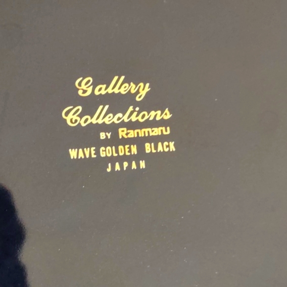 Wave Golden Black Dinner Plates Gallery Collections by Ranmaru - Picture 9 of 9